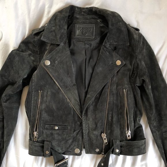 Blank NYC Jackets & Blazers - Suede Motorcycle Jacket